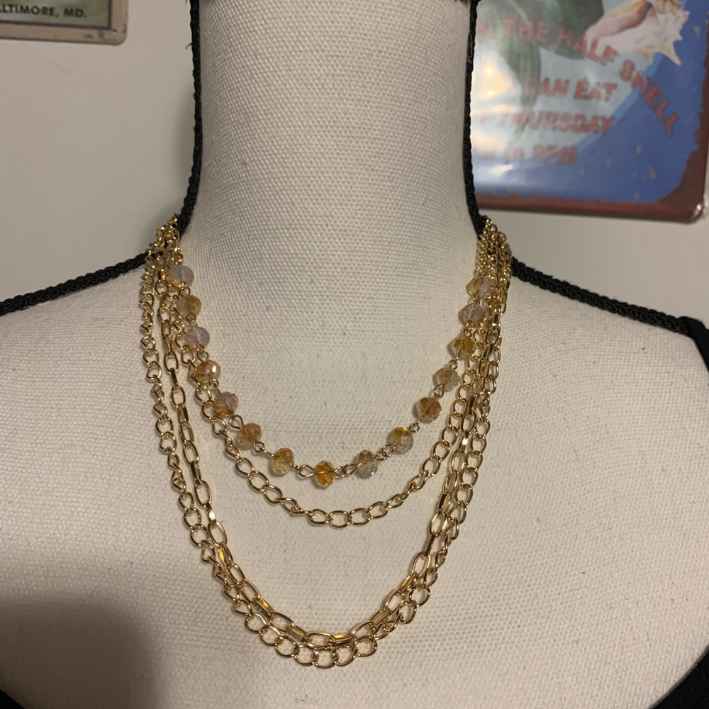 Paparazzi Gold Extravagant Elegance Necklace Set